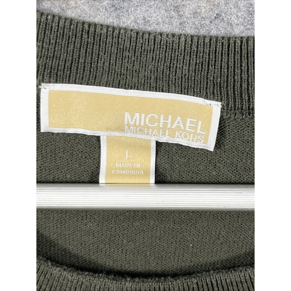 Michael Michael Kors Women's Olive Green Knit Sweater – Size‎ Lg – Classic Chic - Picture 4 of 10